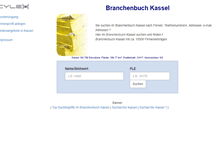 Tablet Screenshot of cylex-branchenbuch-kassel.de